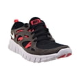 thumbnail image 2 of Nike Free Run 2 (GS) Big Kids' Shoes Black-Siren Red-Medium Ash dd0163-002, 2 of 6