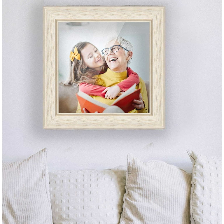 17x37 Frame White Real Wood Picture Frame Width 1.75 inches