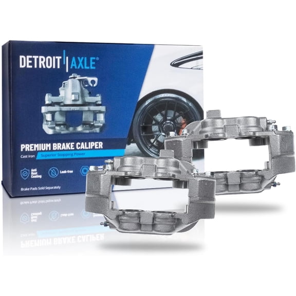 Detroit Axle - 2pc Front Brake Calipers for 2015-2020 Chevrolet Colorado GMC Canyon Disc Brake Calipers 2016 2017 2018 2019 Replacement Brake Caliper Assembly
