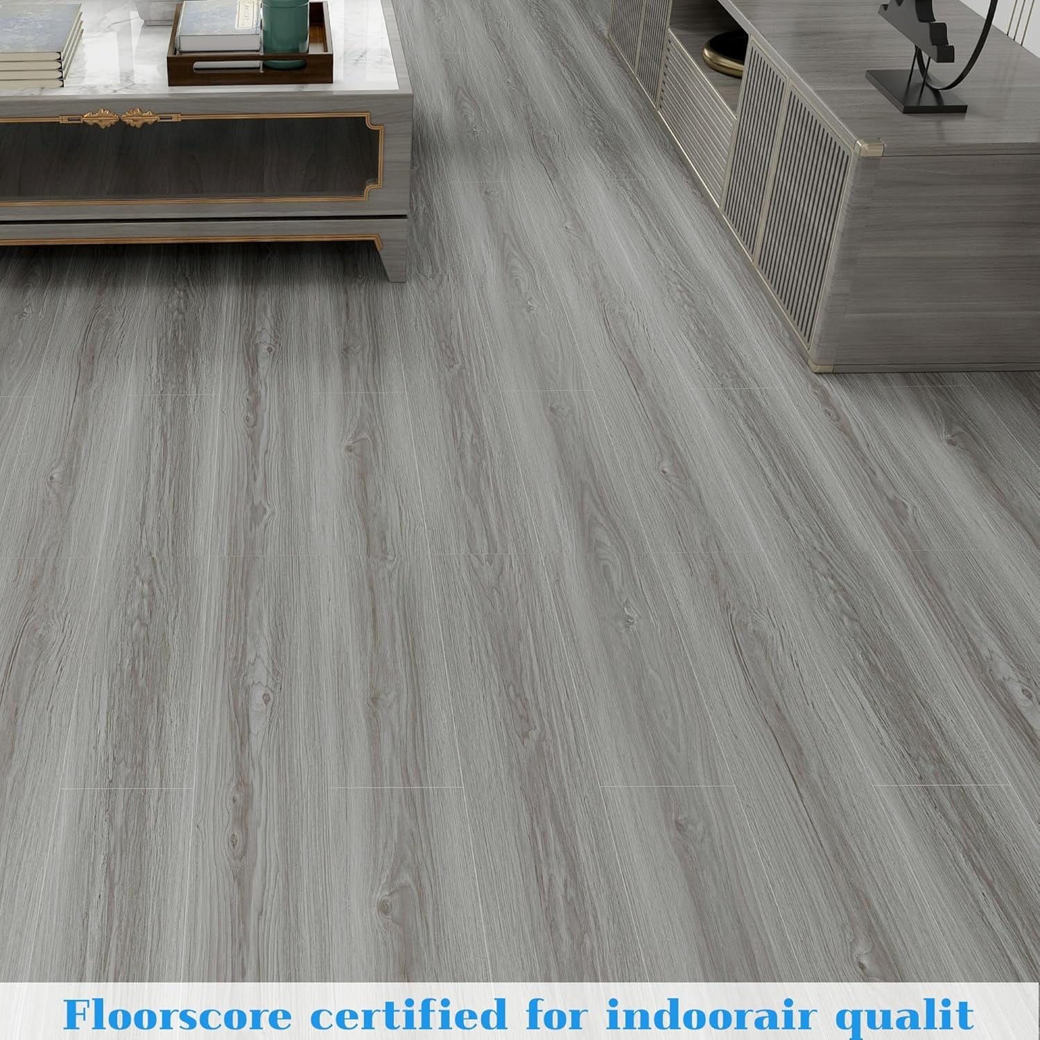 Peel and Stick Floor Tile Waterproof 36 Pack 54 Sq.Ft,(NO Sticky Residue Left)Wood Look Floor Tile, Self-Adhesive DIY Flooring Tiles for Bedroom,Waterproof Wood Plank Vinyl Tile Stickers, Living Room