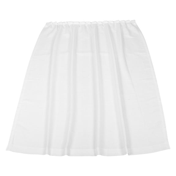 LITINKIMI Kitchen Cabinet Curtains Self Adhesive Easy Installation White Polyester 1Pack