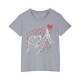 thumbnail image 2 of Favoffer Children Pet Tops Girl Cotton Love Dog Print T-shirt Fashion Cute Round Neck Short Sleeve Tee, 2 of 5
