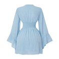 thumbnail image 4 of Norvella Womens Halloween Dresses Fairy Costume V Neck Long Sleeve Midi Gowns Fit And Flare Party Trick Or Treat Dress Up Outfits, 4 of 7