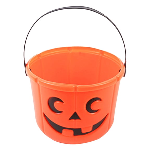 Halloween Bucket Halloween Jack O Candy Basket Pumpkin Pails Cauldron Kettle Candy Holder Halloween, Pumpkin Pail