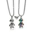 thumbnail image 1 of Trayknick 2Pcs Smooth Surface Exquisite Workmanship Couple Necklaces Creative Design Space Astronaut Magnetic Buckle Friendship Necklaces Jewelry Accessory, 1 of 13