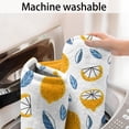 thumbnail image 5 of Yellow Lemon Fruit Slices White Pattern Bathroom Rugs Mat,Non Slip Microfiber Bathroom Rug,Rubber Backing,Soft Bathroom Mats for Bathroom Floor,Tub and Shower,60x24in(150x60cm), 5 of 5