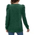 thumbnail image 2 of Sweats à Col Rond Plissés pour Femmes S-3XL s, 2 of 5