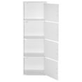 thumbnail image 4 of Hodedah 4-Shelf, 4-Door Bookcase in White, 4 of 4