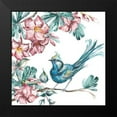 thumbnail image 2 of Tre Sorelle Studios 15x15 Black Modern Framed Museum Art Print Titled - Island Living Bird and Floral I, 2 of 5