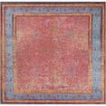 thumbnail image 2 of Unique Loom Outdoor Traditional Collection Area Rug - Fortitude (7' 10" Square Vintage Salmon Coral/Beige), 2 of 9