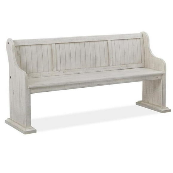 Magnussen D4436 Banc Bronwyn avec Dossier, Blanc