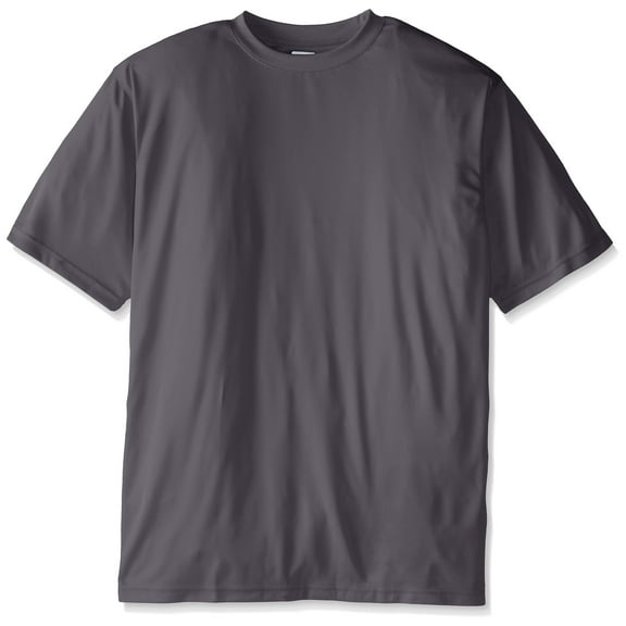 Russell Athletic Men's Big S/s Dri-Power Crewneck Solid, Charcoal, 3X/Tall