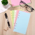 thumbnail image 4 of FONDOTIN Flexible A6 Loose Leaf Paper for Notepad Blank Colored 6 Hole Binder Refill, 4 of 5