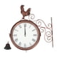 thumbnail image 1 of Reloj de pared de hierro forjado, reloj de pared de hierro forjado, reloj de pared de jardín, reloj de pared de gallo, rendimiento lleno de energía, 1 of 14