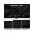 thumbnail image 5 of GRIUNS Mens Henley Shirts Long Sleeve T-Shirt Casual Classic Soft Stretch Pullover Tees Black L, 5 of 8