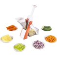 thumbnail image 2 of Multifunctional Manual Kitchen Mandolin Full Cleaver Stainless Steel Blade, Shredded, Cubed, Fried Potato Carrots, 2 of 5