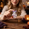 thumbnail image 4 of ZIZOCWA Retro Patchwork Ghost Figurines with Bow Halloween Decorationns Desktop Display Ornaments Party Favors Gifts, 4 of 4