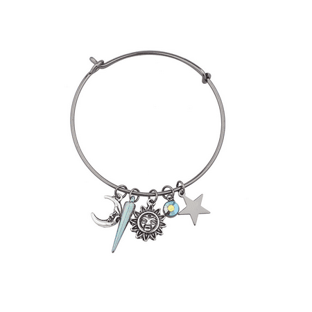 Lux Accessories Hemae Sun Moon Stars Sliding Charm Bangle Lux Accessories Hemae Sun Moon Stars Sliding Charm Bangle Bracelet