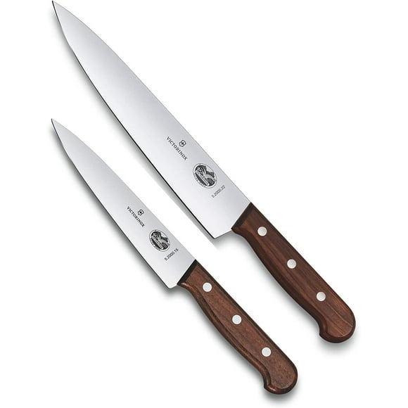 Juego de cuchillos de cocina Victorinox para tallar con mango de madera, 2 unidades