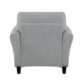 thumbnail image 4 of OakvillePark Eunice Fabric Upholstered Living Room Chair, Dark Gray, 4 of 6