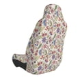 thumbnail image 2 of Wukai Paisley Flowers Full Set Car Seat Covers with Soft Padding Universal Auto Front Seats Protector and Cushion Mat, 2 of 5