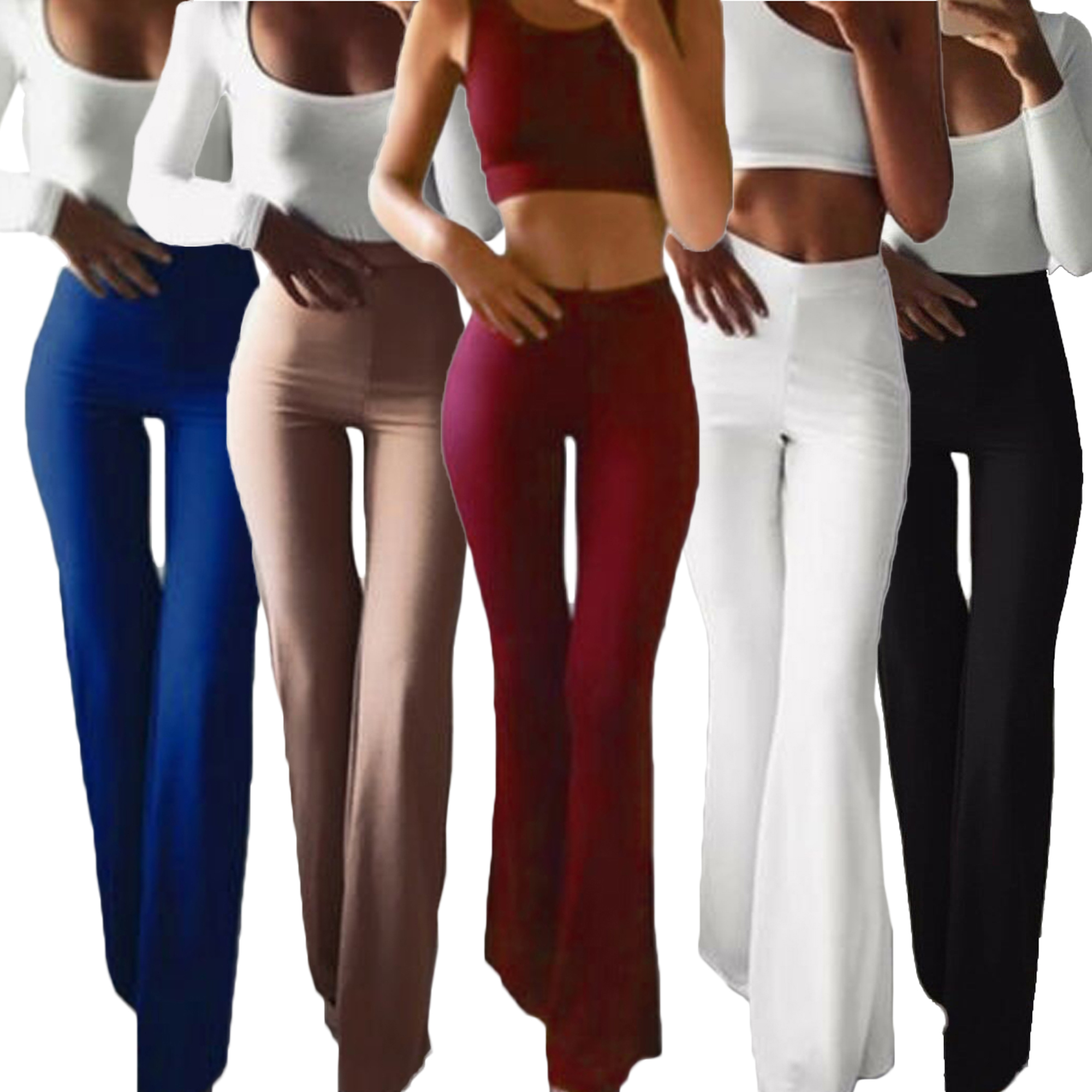 slim wide leg pants