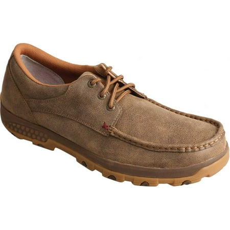 

Men s Twisted X MXC0002 CellStretch Casual Driving Moc Bomber Full Grain Leather 8 M