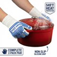 thumbnail image 3 of Guantes para horno VALWORD, 2 unidades, resistentes al calor hasta 540 °F, 3 of 9