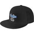 thumbnail image 1 of Combat Infantry Badge (CIB) Jump Wings Unisex Flat Brim Visor hat Adjustable Baseball Cap, 1 of 8