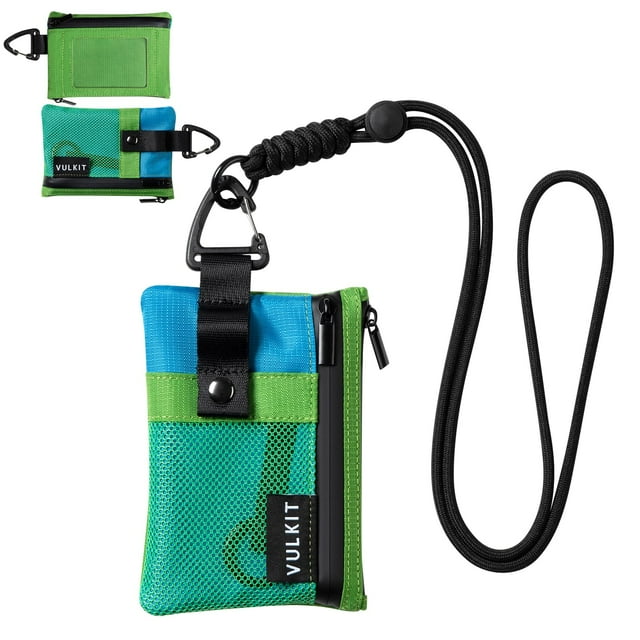 Billetera VULKIT pequeña con cierre RFID y llavero