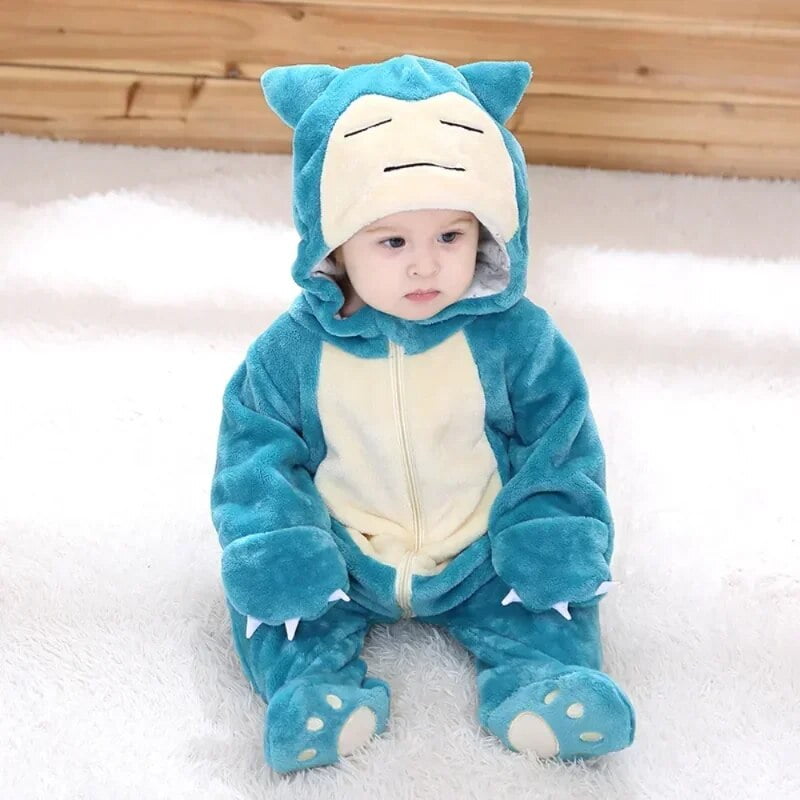Pokemon Onesie bebe Cosplay Anime figura Snorlax Pikachu Kawaii recien nacido disfraz lindo ropa de casa peleles ninos ropa de Halloween Bodega Aurrera en linea