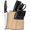 Black-Sliver, variant on Xanapon 13-Piece Knife Set for Kitchen, Built-in Sharpener Block, German Stainless Steel, Dishwasher Safe, Black