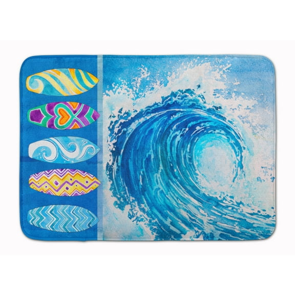 Surf Boards and Wave Machine Washable Memory Foam Mat