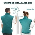 thumbnail image 6 of MaxKare 24"x40" Extra Large Heating Pad with 4 Heat Settings & Auto Shut-off, Eletric Heating Pad, Green & White, 6 of 13