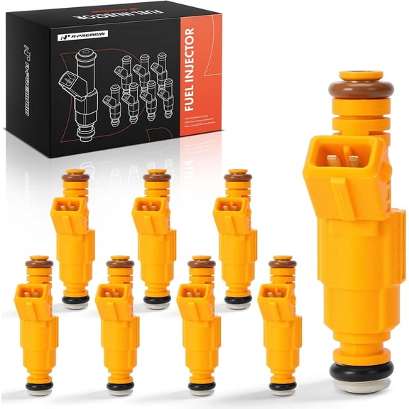 A-Premium Fuel Injectors Compatible with Ford Mustang 1986-1995 V8 5.0L Gas, Set of 8, Replace# 0280155701