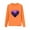 Yellow, variant on hengsof Zhongda Printed Round Neck Shirt Long Sleeve Cute Printed Bottoming Shirt Fashionable Love Sequin Pattern Top Spring and Summer Casual Top