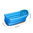 thumbnail image 3 of Leakproof Inflatable Foldable Pool With Backrest Insulation Design For Toddlers And Kids Outdoor Garden Backyard, 3 of 7
