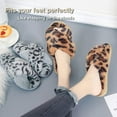 thumbnail image 2 of Ginisom Women's Fuzzy Slippers Cross Band Fluffy Open Toe House Slide Slipper, 2 of 6