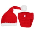 thumbnail image 2 of Gorro de Navidad de Ganchillo BuyWeekMX para Bebé 0 a 3 Meses, 2 of 9
