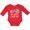 Red, variant on Inktastic Pappy Loves Me Grandson Boys or Girls Long Sleeve Baby Bodysuit