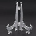 thumbnail image 4 of 36Pcs/Set Clear Plastic Easels Plate Holders Display Dish Rack Picture Frame Photo Book Pedestal Holder Display Stand, 4 of 6