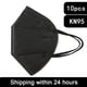 thumbnail image 1 of Mascarillas respiratorias KN95 FFP2 para adulto, de 5 capas máscaras protectoras, Homologadas, 1 of 4