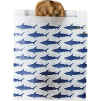 Lunchskins Recyclable & Sealable Food Storage Sandwich Bags, Shark, 500 count