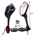 thumbnail image 5 of Motorcycle Dual Light Rearview Mirror Carbon Fiber Dual Light, 5 of 5