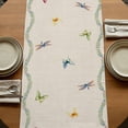 thumbnail image 5 of Table Runners 70 Inches Long Dress Scarves, Colorful Floral Farmhouse Coffee/Dining/Kitchen Table Decor, Holiday Table Runner, Farmhouse Country Dragonfly Butterfly Flower 13x70 Inch, 5 of 9
