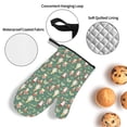 thumbnail image 3 of Honeii Mushrooms Gnome Pattern Oven Mitts and Pot Holders, Silicone Oven Gloves,500 F Heat Resistant Oven Mitts Sets, 4PCS, 3 of 6
