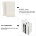 thumbnail image 3 of Arborister Metal Bookends for Home Office Bookshelves - Non-Skid and Sturdy (2pcs, Beige), 3 of 11