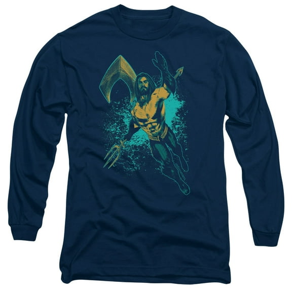 Aquaman Movie - Make A Splash - Long Sleeve Shirt - XX-Large