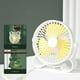 thumbnail image 4 of Ventilador de escritorio USB, miniventilador portátil, 3 velocidades, enchufable, rotación de viento fuerte, silencioso, pequeño, personal, para el hogar, la oficina, viajes., 4 of 5