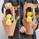 thumbnail image 3 of 20 bolsas de papel kraft con flores para regalo de San Valentín, de 14 x 7,5 pulgadas, con asa larga, para exhibir flores., 3 of 7